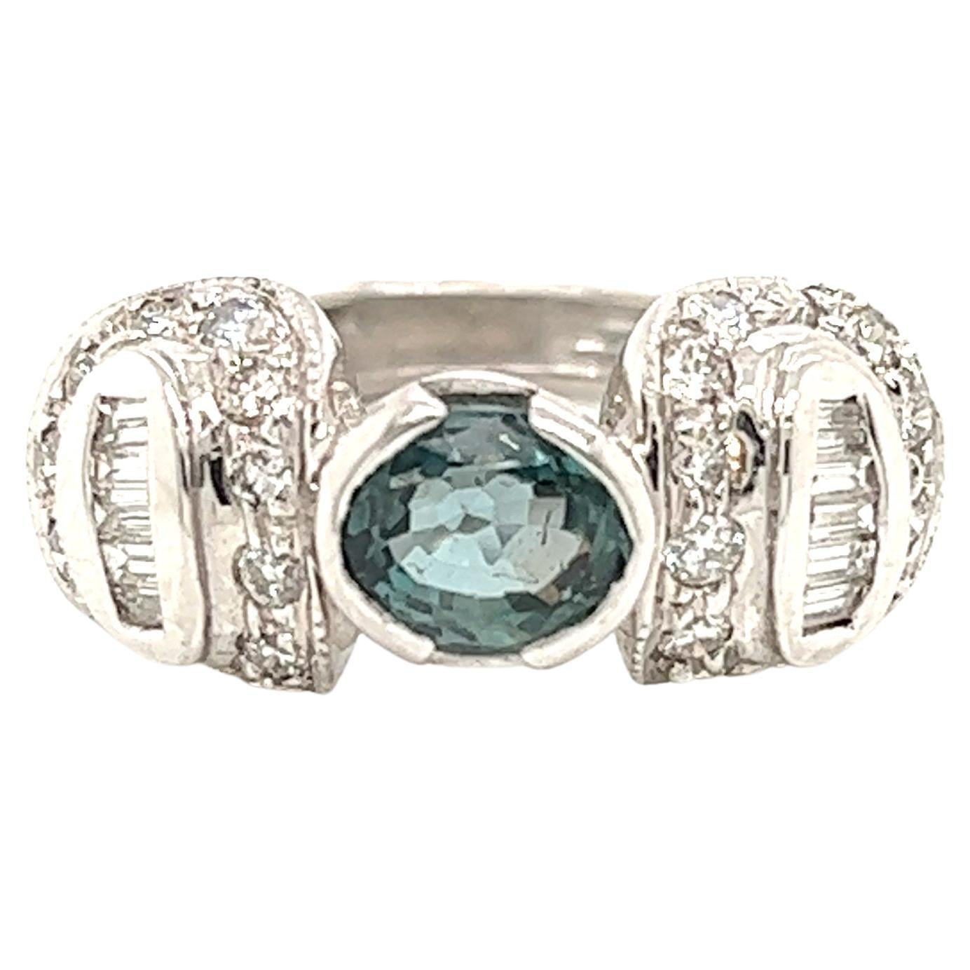 Natürlicher GIA-zertifizierter 1,38 Karat Cocktail-Ring aus Alexandrit im Angebot