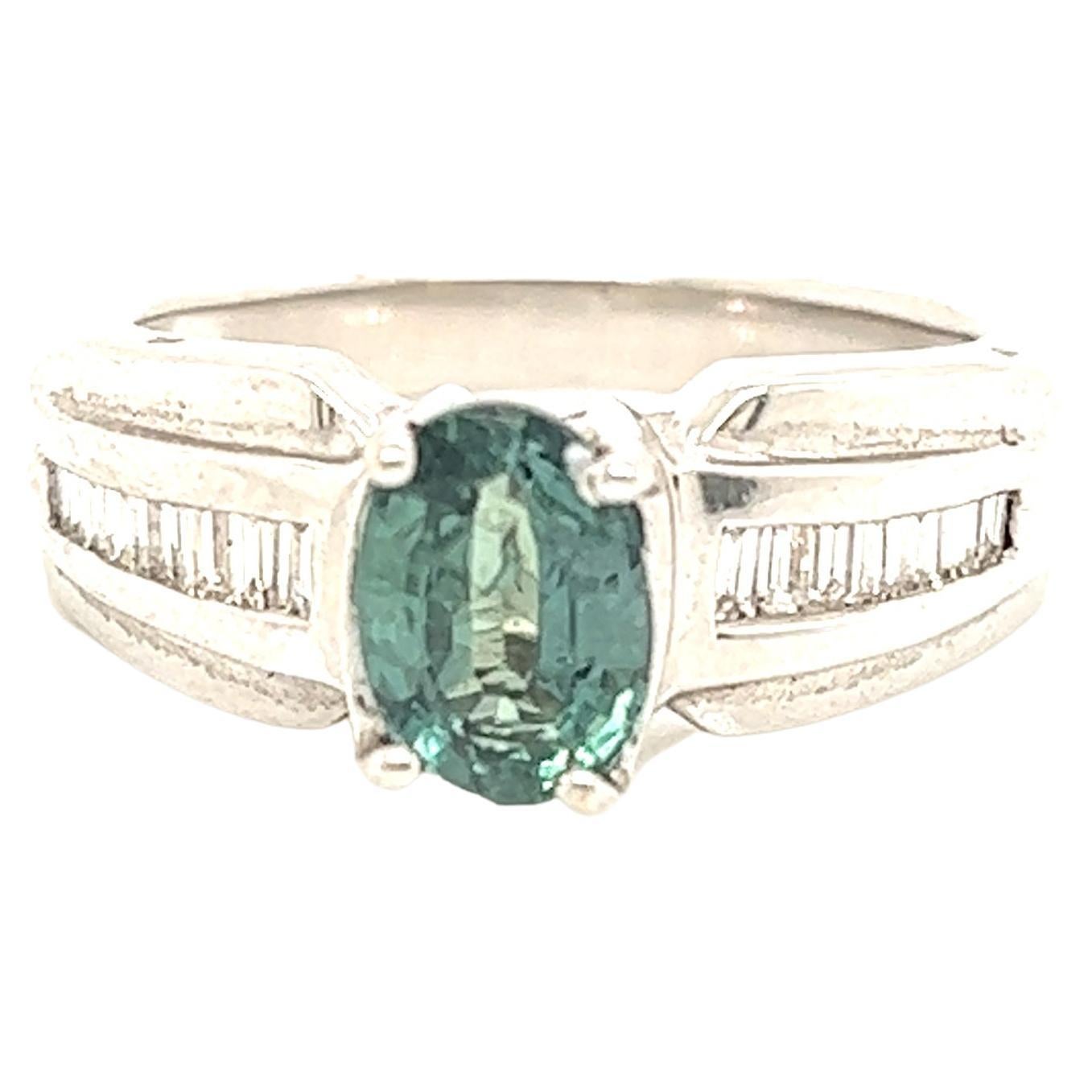 Natural GIA Certified 1.53 Ct. Alexandrite Cocktail Ring For Sale