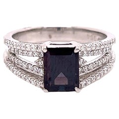 Natürlicher GIA-zertifizierter 1,64 Karat brasilianischer Alexandrit & Diamant Vintage-Ring