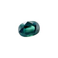 Natural GIA Certified 1.66ct Green Blue Sapphire Oval Cut 7.9x5.6mm Gemstone