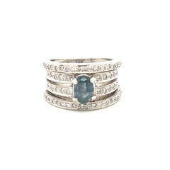 Natural GIA Certified 1.71 Ct  Alexandrite & Diamond Vintage Ring