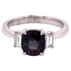 Natural GIA Certified 2.21 Ct.  Alexandrite & Diamond Cocktail Ring