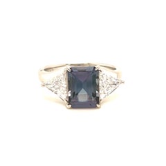 Natural GIA Certified 2.62 Ct. Brazillian Alexandrite & Diamond Cocktail Ring