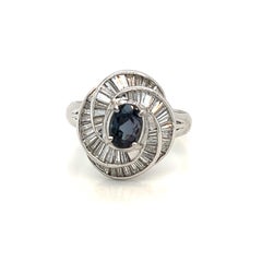 Natural GIA Certified 1.26 Ct. Alexandrite & Diamond Cocktail Ring