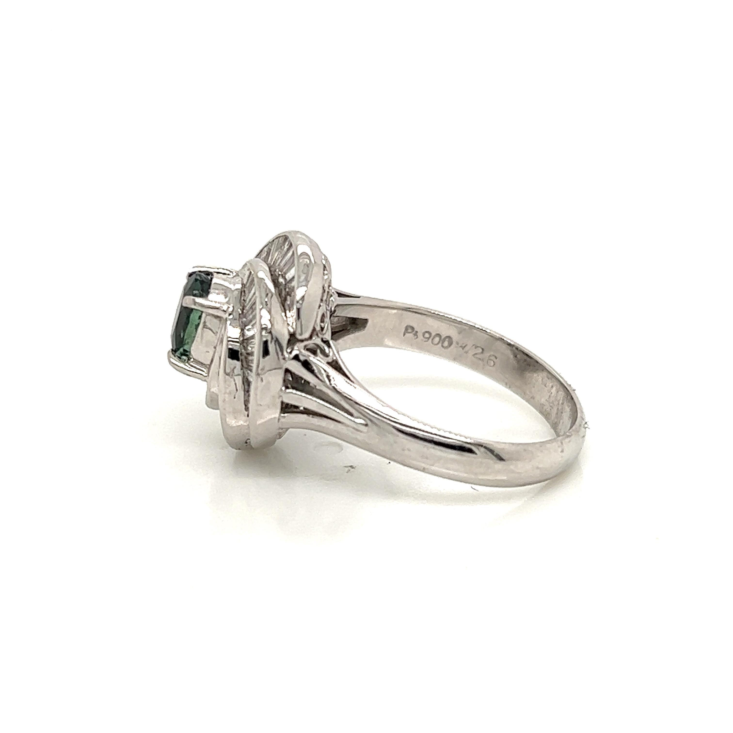 Victorian Natural GIA Certified 1.26 Ct. Alexandrite & Diamond Cocktail Ring For Sale