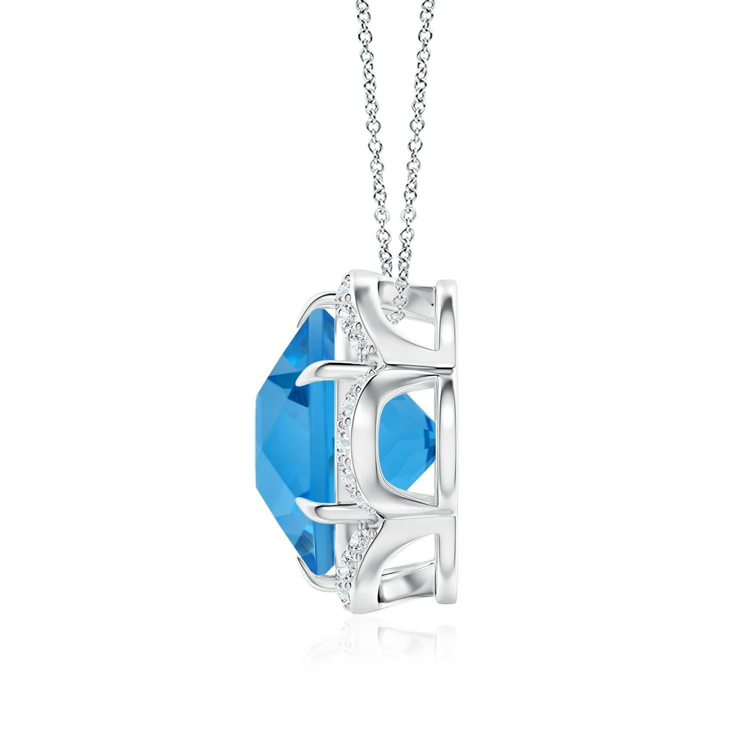 1. Swiss Blue Topaz is the November birthstone and the traditional gemstone gift for the 4th & 41st wedding anniversary. Swiss blue topaz, with its serene and brilliant blue hue, exudes a calming yet captivating appeal. This gemstone embodies a