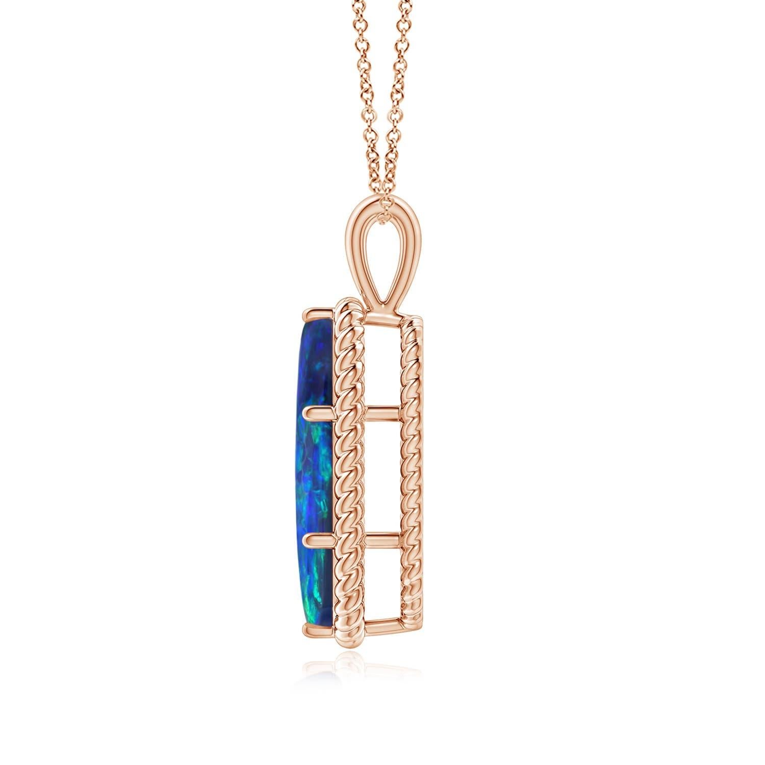 1. Black Opal is traditional gift for 12th & 14th wedding anniversaries.
2. Features 5.45 ct Black Opal. Crafted in 14K Rose Gold. We offer high-quality gemstone jewelry in a variety of stunning designs. The exceptional craftsmanship ensures that