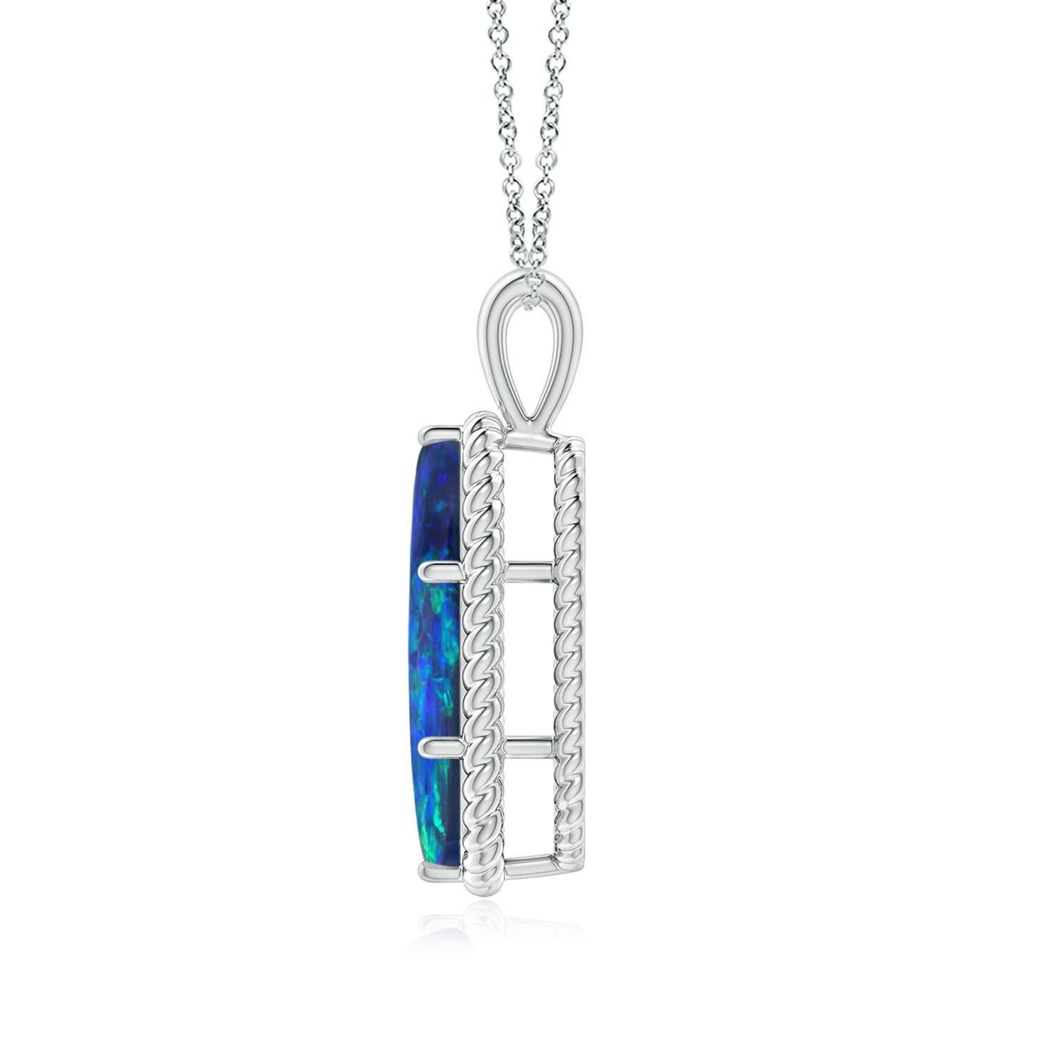 1. Black Opal is traditional gift for 12th & 14th wedding anniversaries.
2. Features 5.45 ct Black Opal. Crafted in 14K White Gold. We offer high-quality gemstone jewelry in a variety of stunning designs. The exceptional craftsmanship ensures that