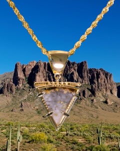 23.30Ct Cody Stone High Jewelry 14K Gold Natural Diamond Necklace