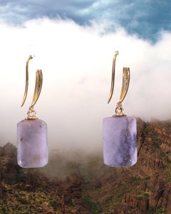 15.60Ct Cody Stone High Jewelry 14k Yellow Gold Earrings