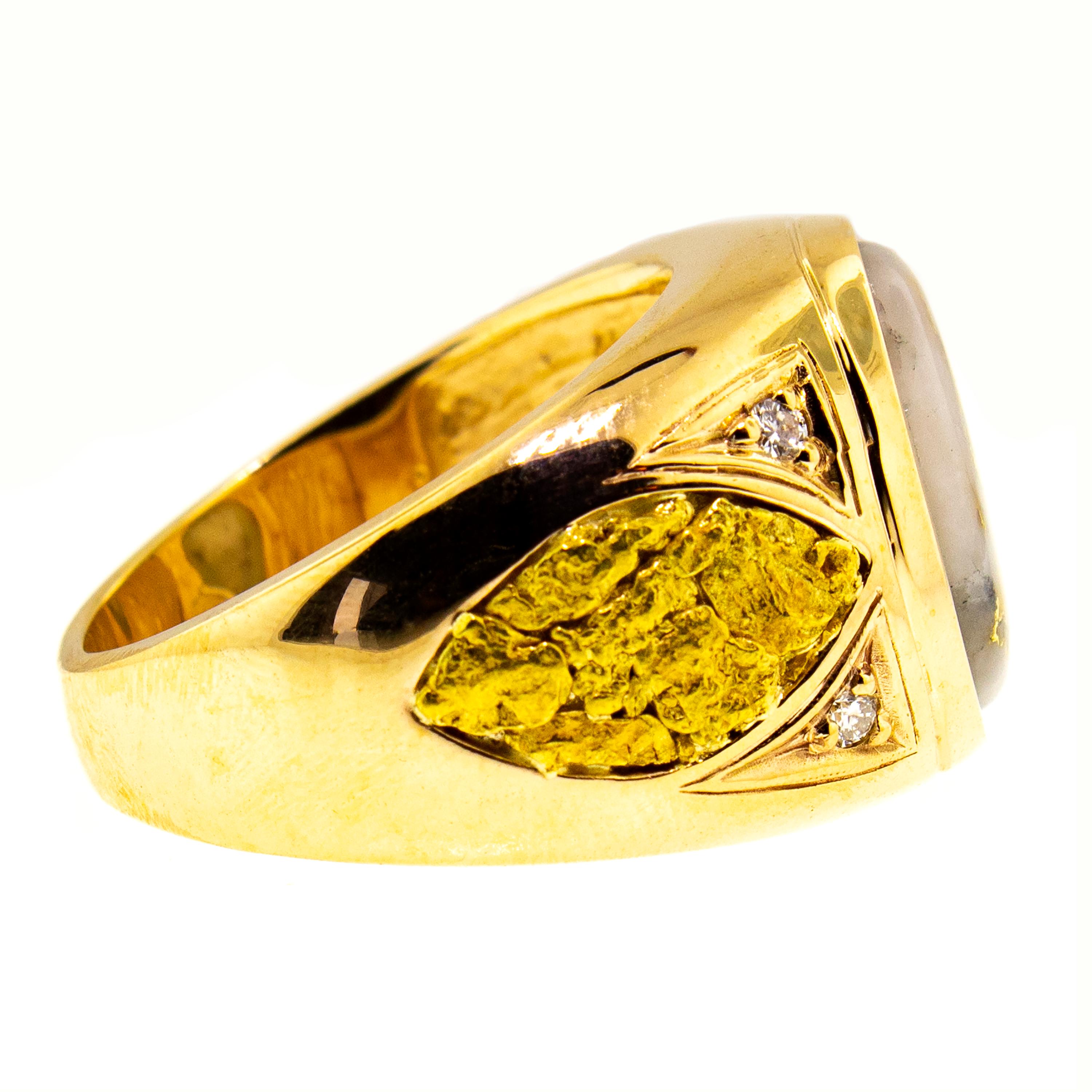 gold bearing quartz ring