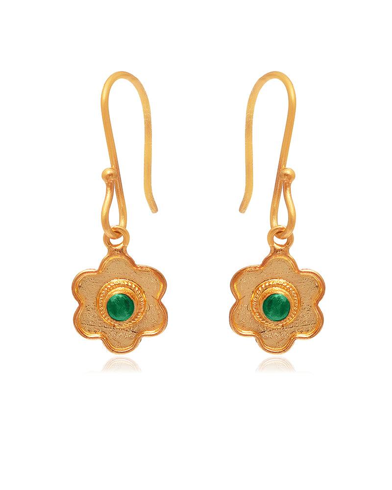 Natürliche Gold-Haken-Ohrringe aus 18K Damen