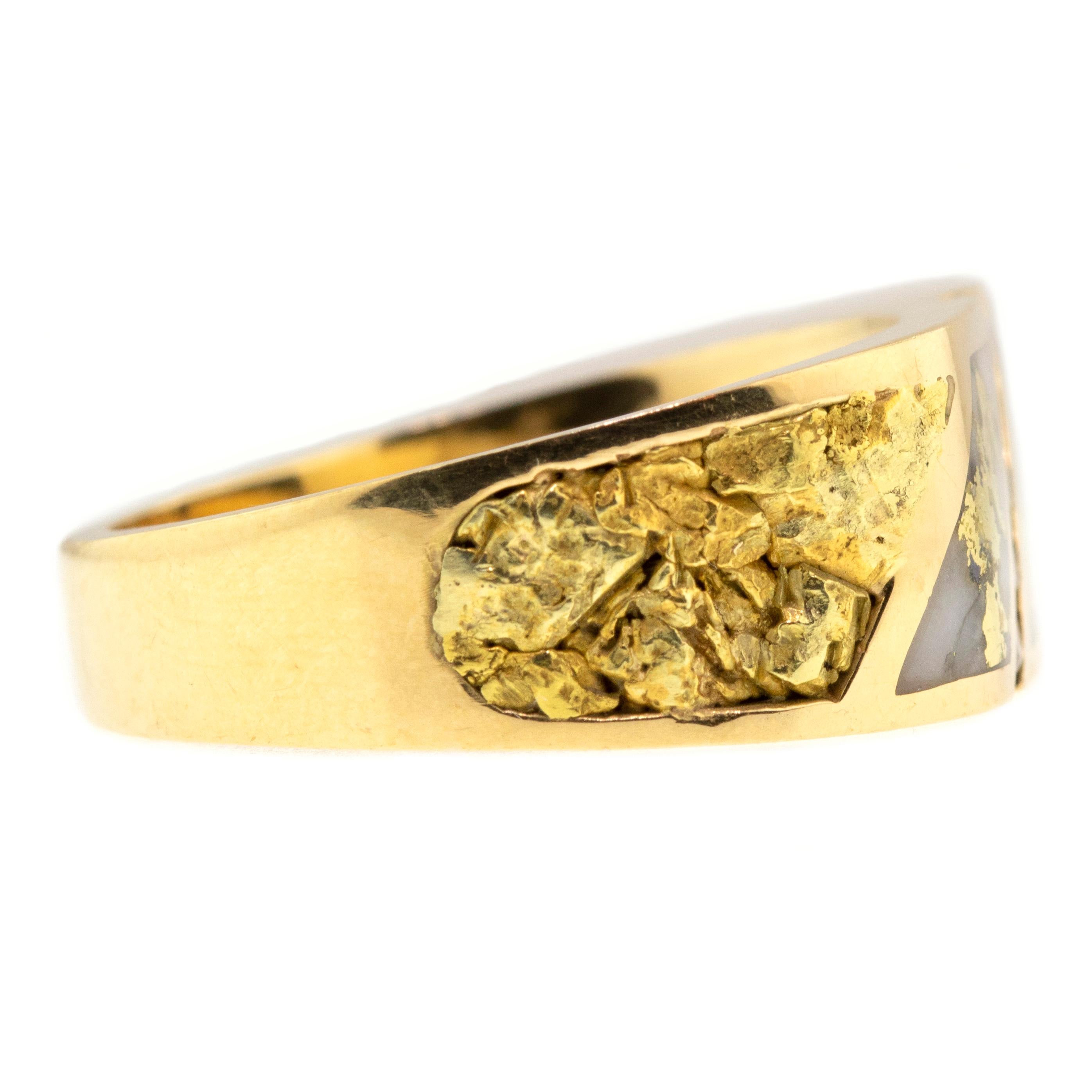 gold bearing quartz jewelry