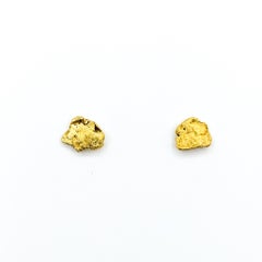 Natural Gold Nugget Earrings in 14k & 22k