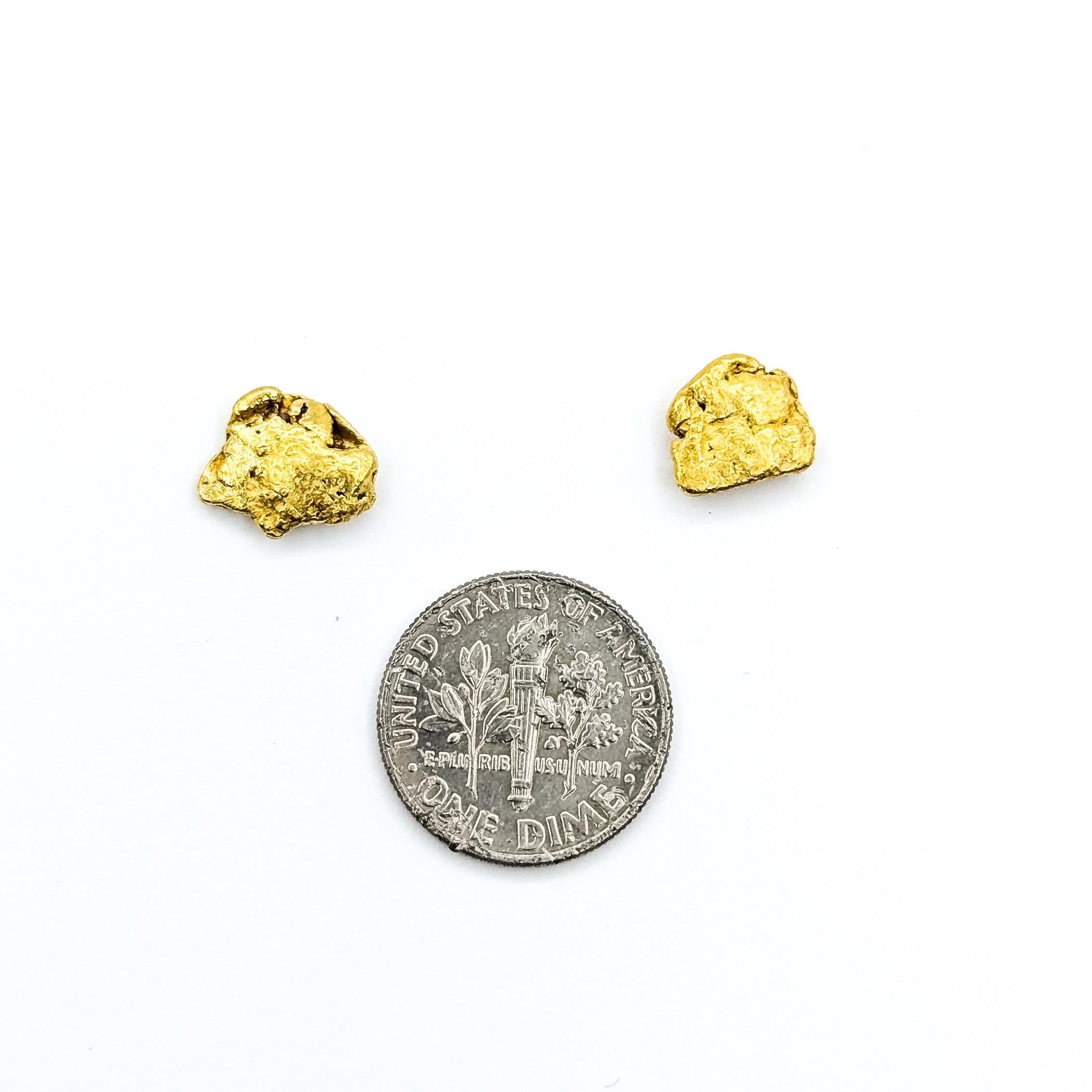 Orecchini con pepite d'oro naturale in 14 e 22 carati in vendita 4