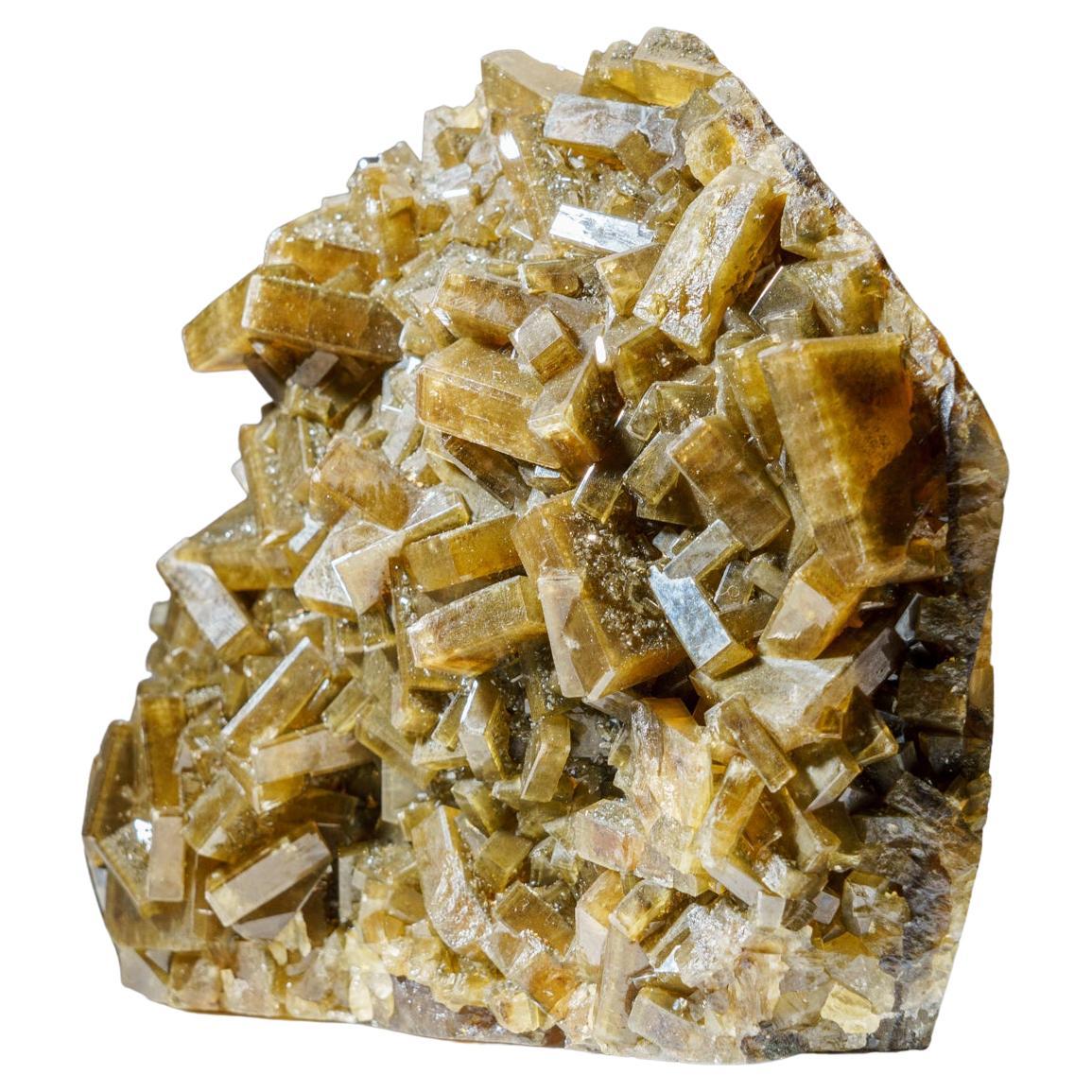 Natural Golden Barite with Marcasite Crystals from Guangxi, China For Sale