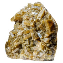 Natural Golden Barite with Marcasite Crystals from Guangxi, China