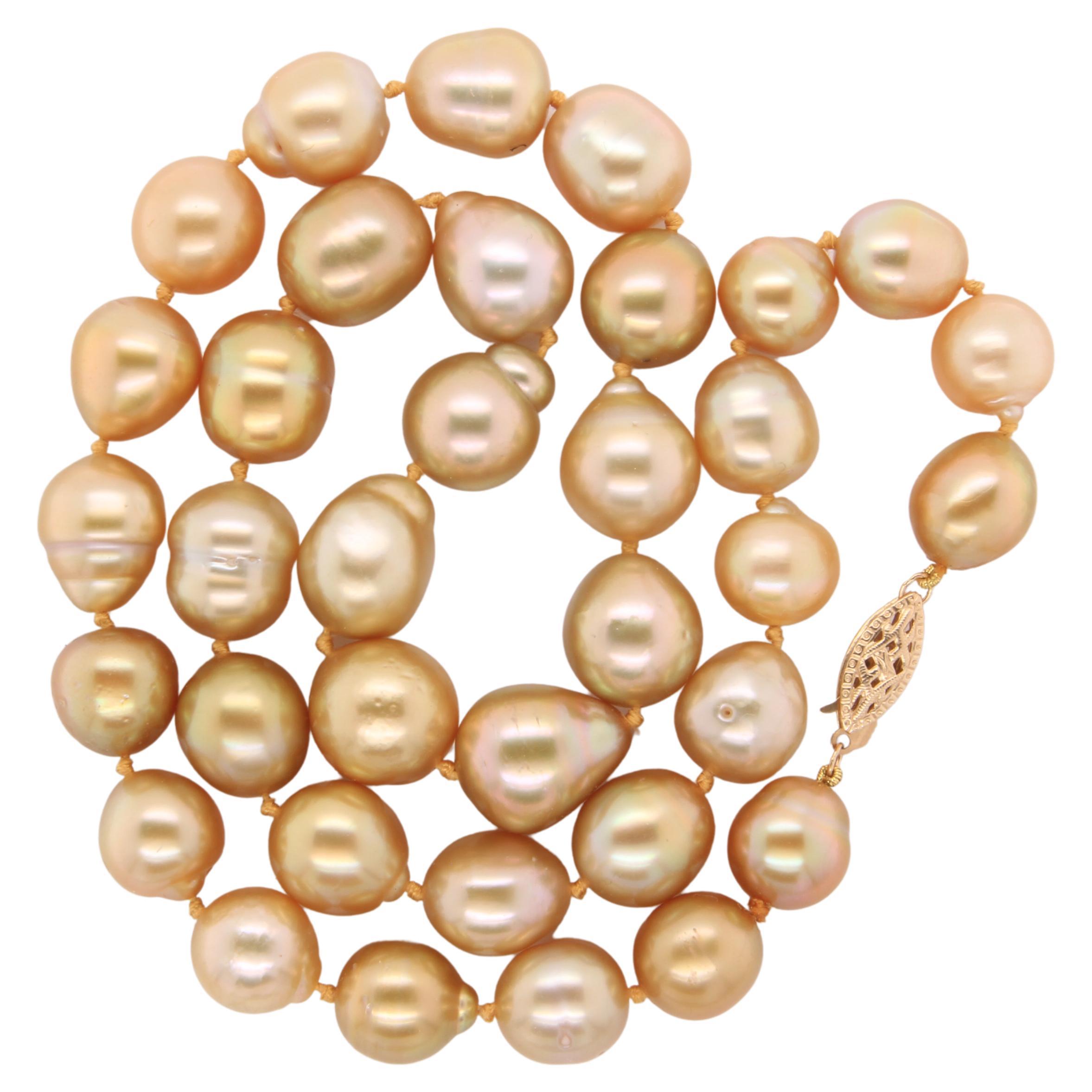 natural yellow pearls