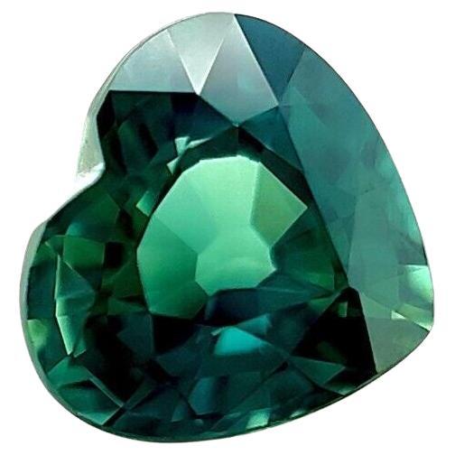 Zafiro azul verde natural certificado GRA 1,07 ct talla corazón sin tratar 6,3x5,7 mm
 
 Gema de zafiro azul verde natural sin tratar certificada por la GRA.
 Zafiro de 1,07 quilates de un hermoso color azul verdoso intenso.
 Totalmente certificado