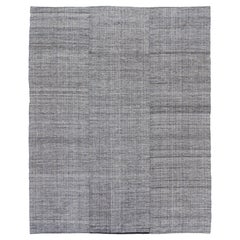 Tapis plat tissé à la main, gris Nature