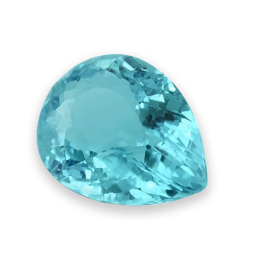 Pietra naturale di tormalina Paraiba brasiliana verde-blu 0,65 carati / Rapporto GIA In condizioni Nuovo in vendita a Los Angeles, CA