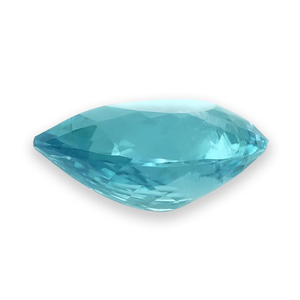 da uomo o donna Pietra naturale di tormalina Paraiba brasiliana verde-blu 0,65 carati / Rapporto GIA in vendita