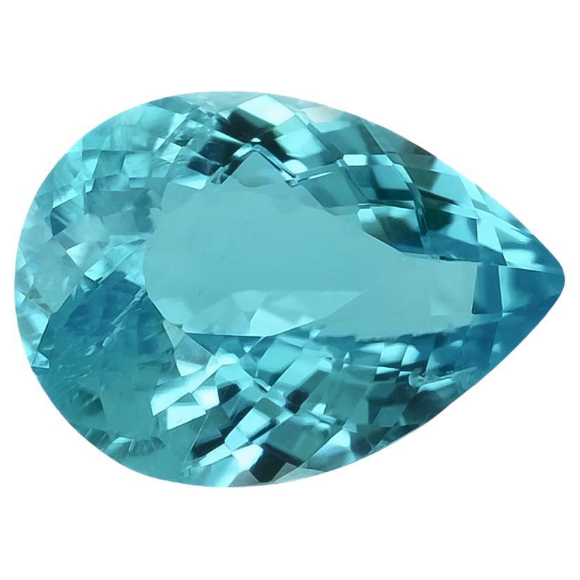 Pietra naturale di tormalina Paraiba brasiliana verde-blu 0,65 carati / Rapporto GIA