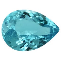 Pietra naturale di tormalina Paraiba brasiliana verde-blu 0,65 carati / Rapporto GIA
