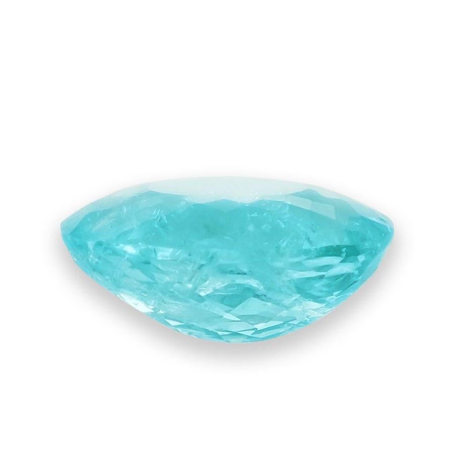 da uomo o donna Pietra naturale di tormalina Paraiba brasiliana verde-blu 0,80 carati / Rapporto GIA in vendita