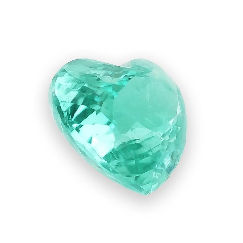 Gemma naturale di tormalina verde blu Paraiba da 0,73 carati con rapporto GIA In condizioni Nuovo in vendita a Los Angeles, CA