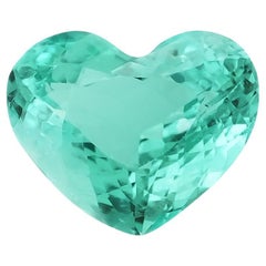 Pierre précieuse naturelle en tourmaline verte et bleue de Paraiba 0,73 carats avec rapport GIA