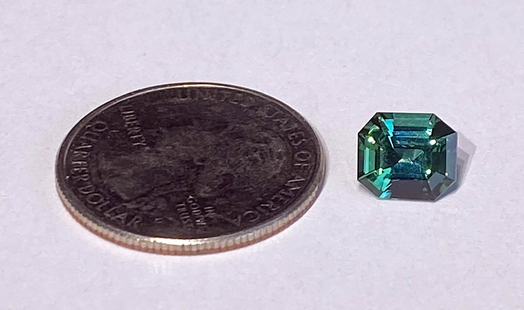 Natural Green/Blue Tourmaline In New Condition In Seattle, WA