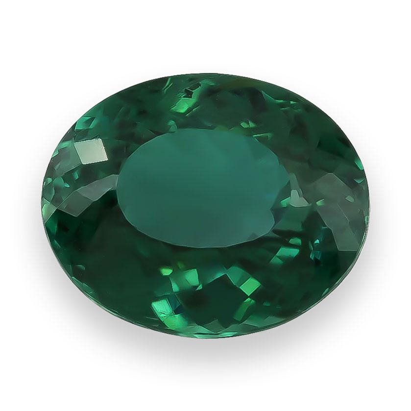Scopri il fascino accattivante di questa tormalina paraiba naturale del Brasile, del peso di 1,92 carati. Conosciuta per il suo colore raro e unico, questa gemma si distingue per una bella miscela di toni grigio-bluastri-verdi, che la rendono un
