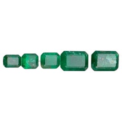 Natural Green Emerald 5.57 Ct Loose Gemstones Jewelry Size Lot from Swat