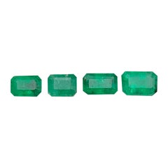 Natural Green Emerald Lot 1.96 Ct (4 PCs) Loose Gemstones Jewelry Size from Swat