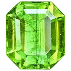Pietra preziosa naturale di peridoto rutilo verde da 2,72 carati – Per anelli, ciondoli e creazioni personalizzate