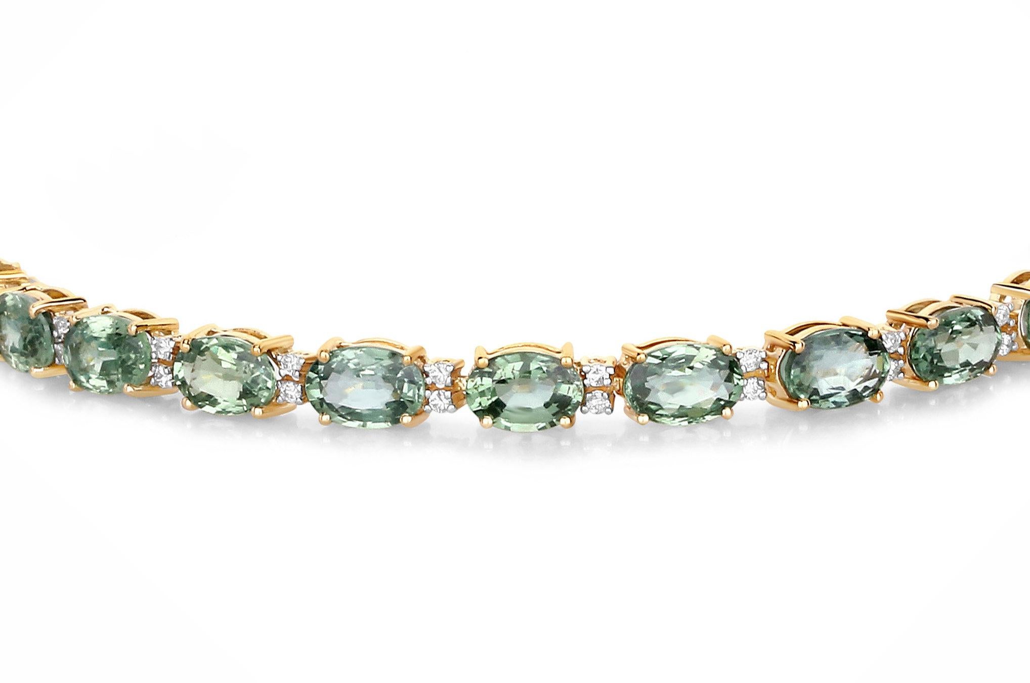 green sapphire bracelet