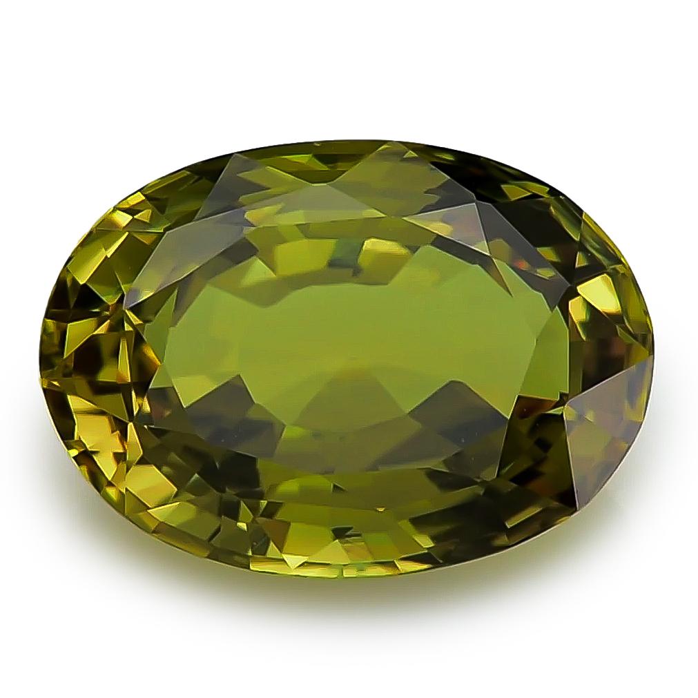 Admirez la beauté naturelle de ce superbe saphir vert, d'un poids impressionnant de 5,54 carats. Avec sa teinte verte vive et son savoir-faire artisanal, ce saphir du Sri Lanka est une pierre précieuse exceptionnelle, parfaite pour créer une pièce