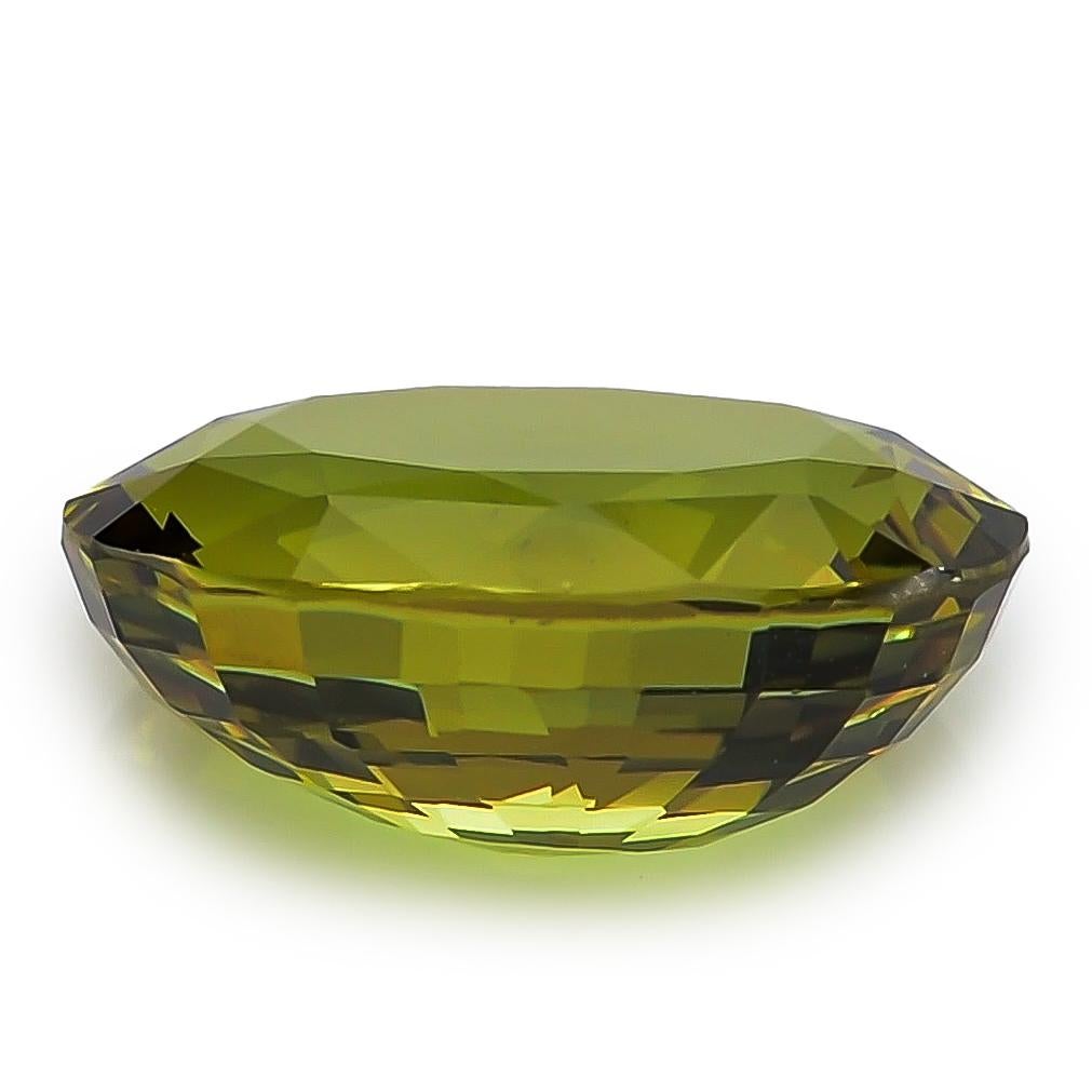 Pierre précieuse saphir vert naturel 5.54 carat / JupiterGem Neuf - En vente à Los Angeles, CA