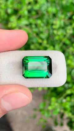 Natural Green Tourmaline 15.25 ct – Beautiful Rich Green Gemstone