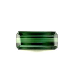 Tourmaline verte naturelle de 1,88 carat, émeraude ciseau fantaisie taille octogonale VVS