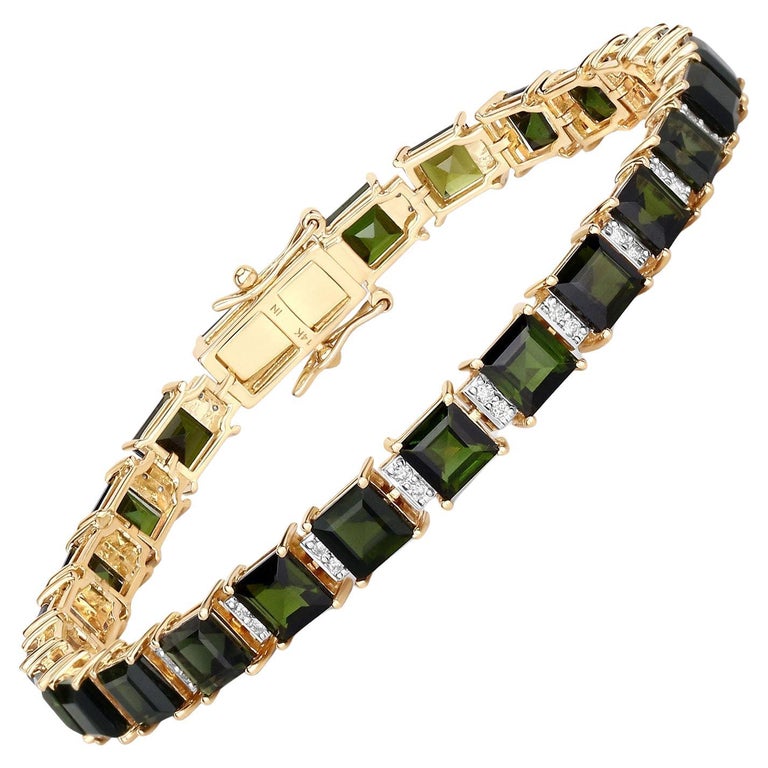 Green Tourmaline Tennis Bracelet main image 1