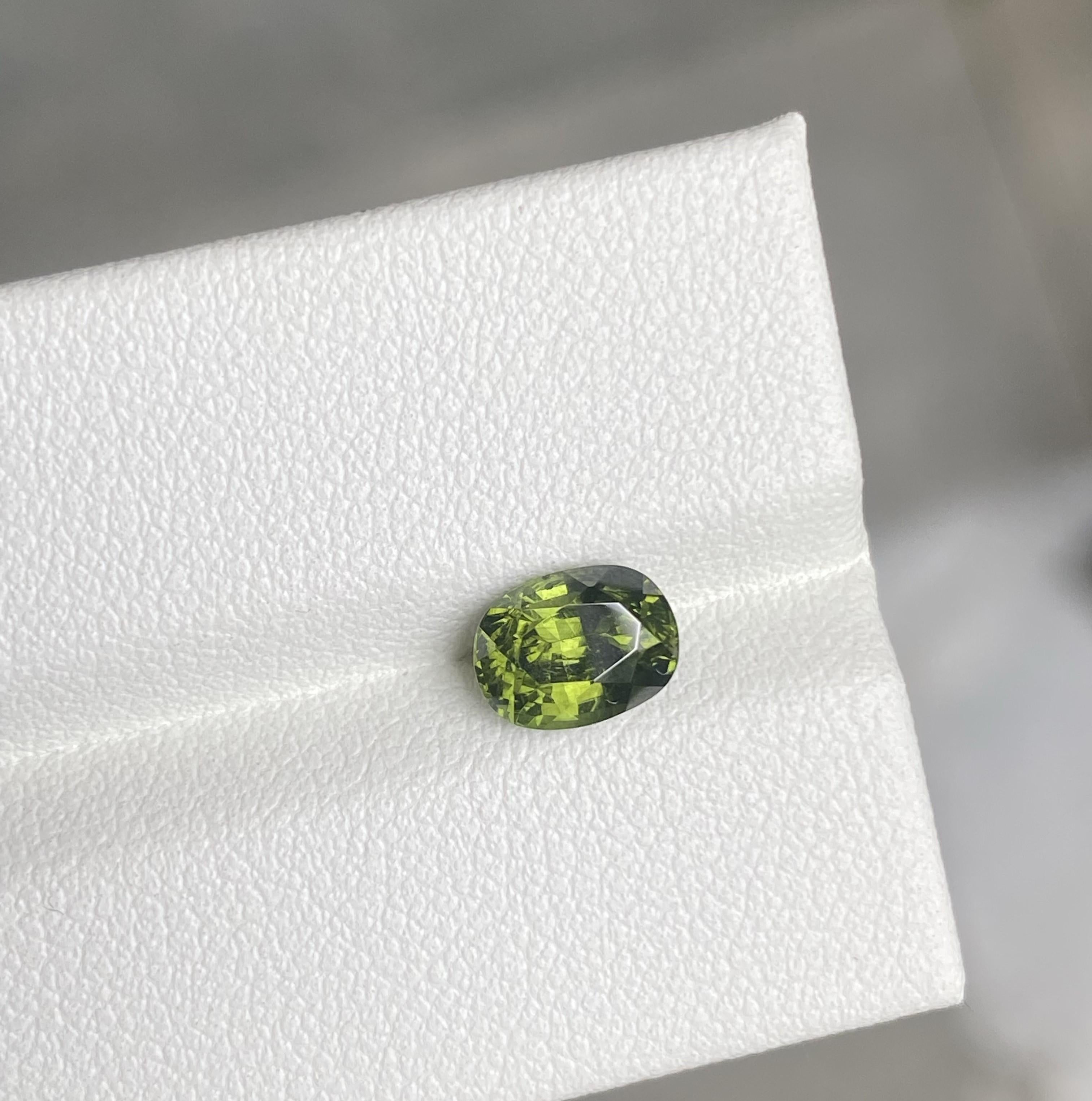 green zircon stone