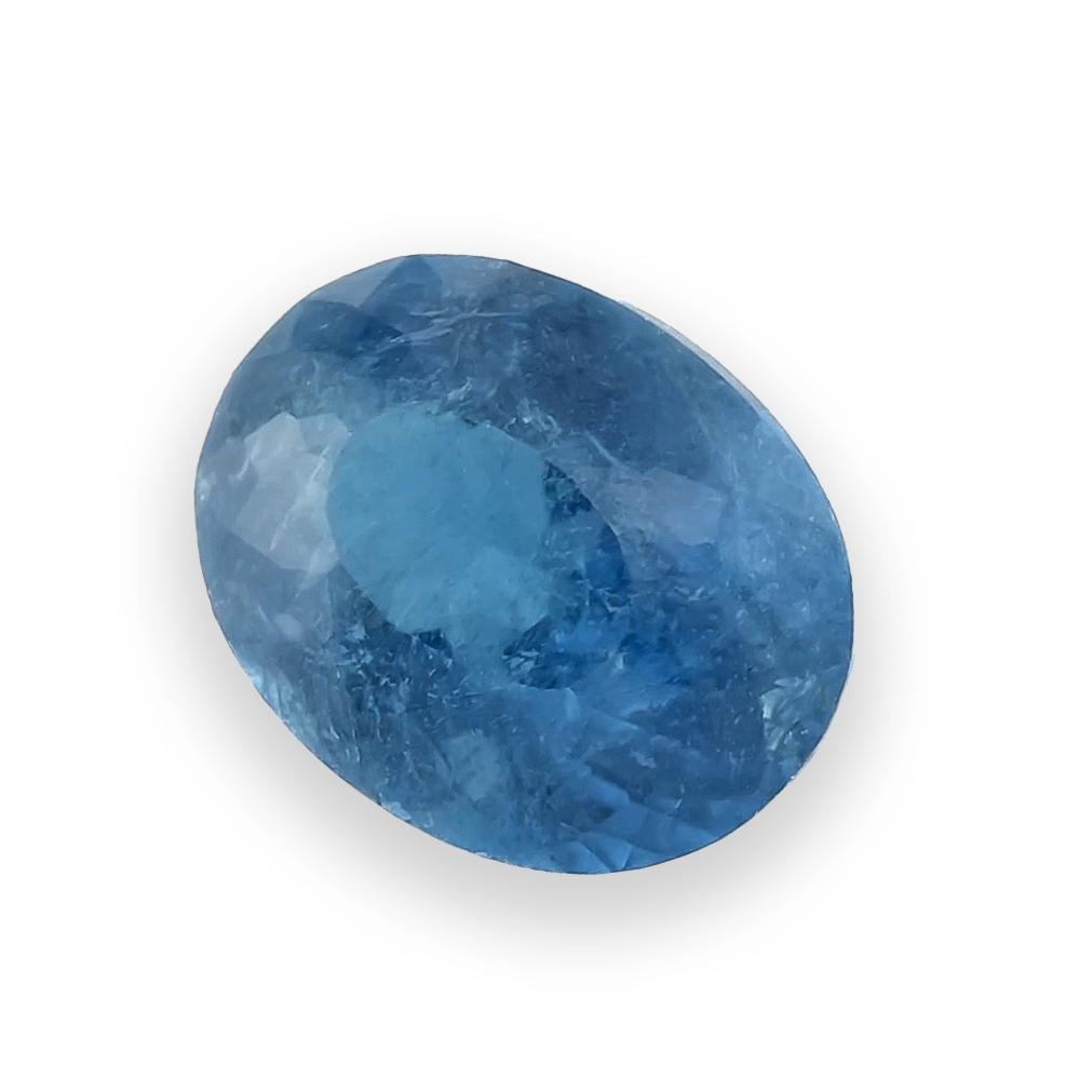 Pietra naturale di tormalina Paraiba brasiliana di colore blu verdastro da 0,56 carati / Rapporto GIA In condizioni Nuovo in vendita a Los Angeles, CA