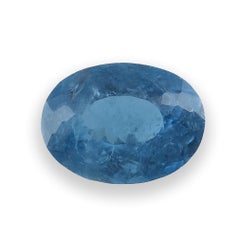 Pietra naturale di tormalina Paraiba brasiliana di colore blu verdastro da 0,56 carati / Rapporto GIA