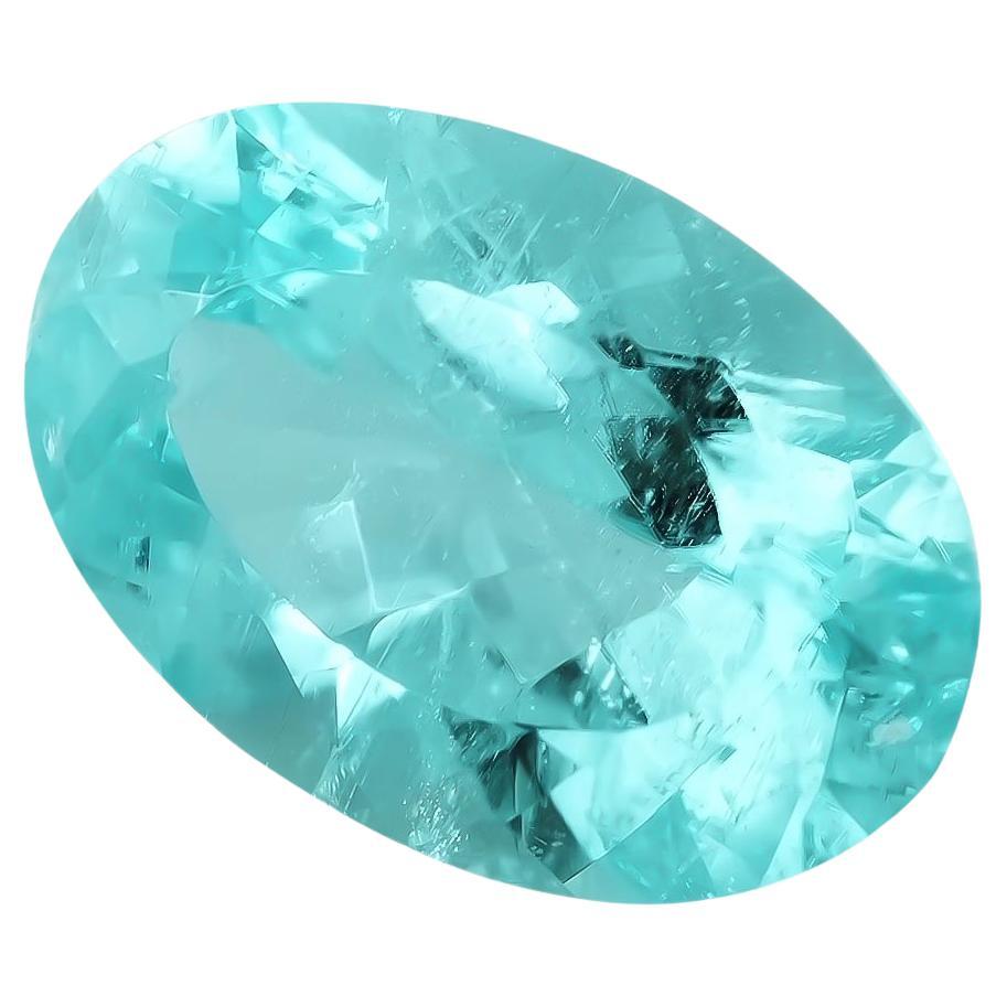 Gemma di tormalina del Mozambico di colore blu verdastro Nature 1,50 carati con rapporto GIA