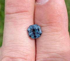 Natural Grey-blue Spinel loose gemstone 2.09 ct., High quality, Octagon cut