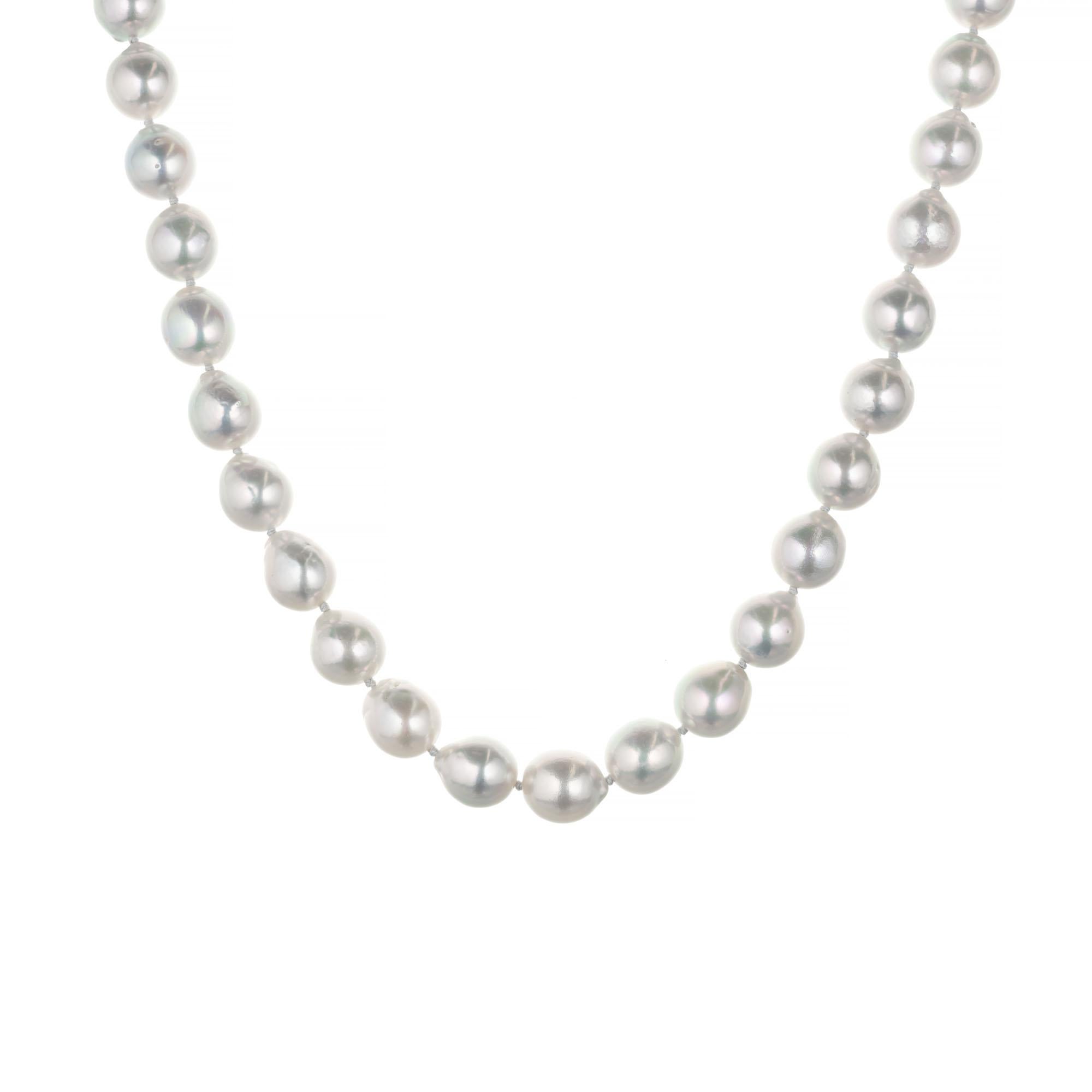 natural grey pearls