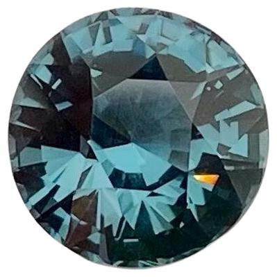 Natural Greyish-BLUE Spinel loose gemstone 2.34 ct., High quality, Round cut.