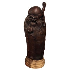 Natural Hand Carved Bamboo 'Fortune Man', China